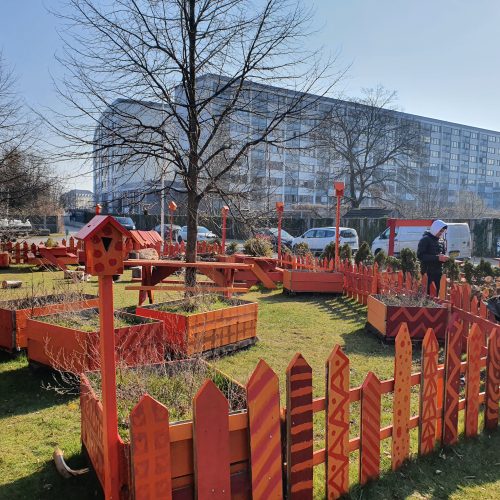 Kvartersskog, staket